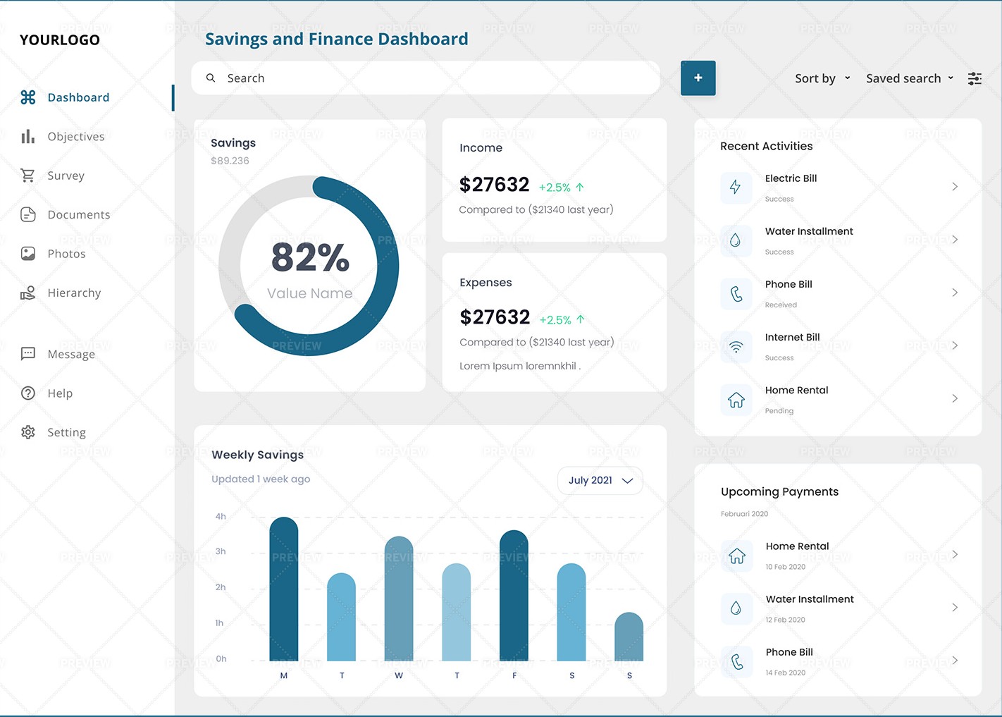Dashboard preview